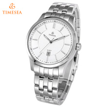 Hombres De Cuarzo De Plata De Tono De Acero Inoxidable Pulsera Reloj 72467